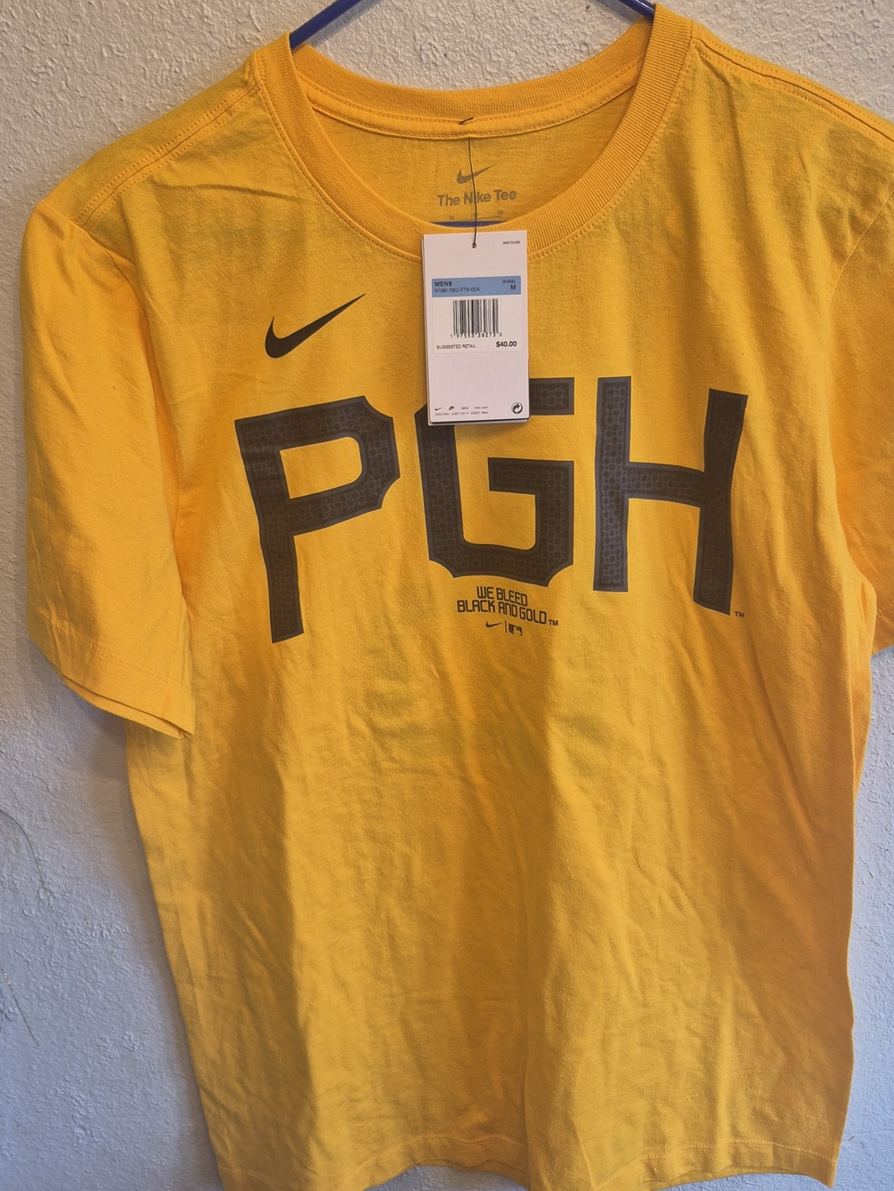 Nike Yellow Tee with Black PGH Graphic